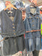 Denim Waist Coat With Belted Mini Skirts